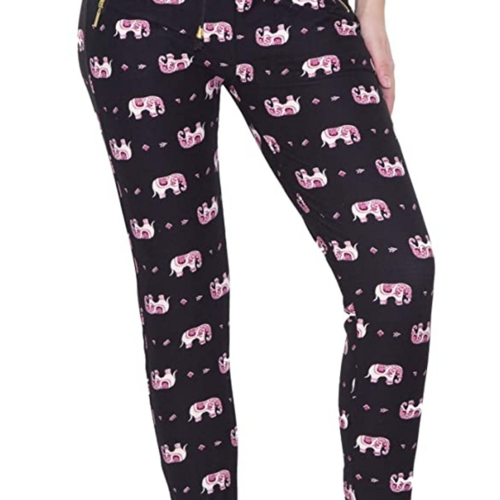 Cute Pink Elephant joggers